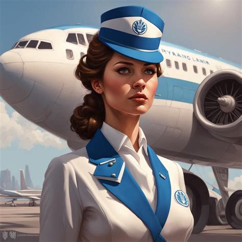 A Young Pan Am Stewardess Ai Generated Artwork Nightcafe Creator