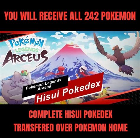 Pokemon Legends Arceus Complete Pokedex Perfect Stats Etsy