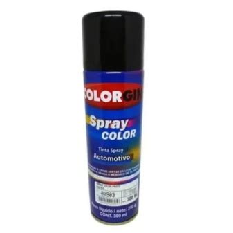 Tinta Spray Automotiva Colorgin Preto Brilhante Ml Shopee Brasil