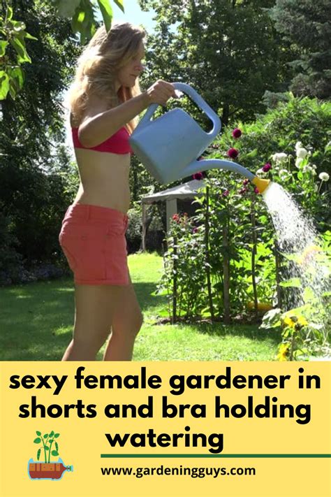 Hot Woman Gardening