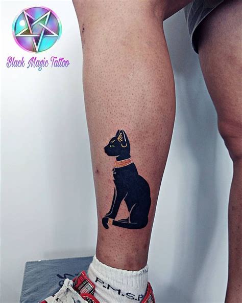 Daniela Mansur Tatuadora Black Magic Tattoo Tatuaje De Bastet Gatos