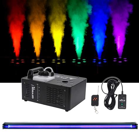 Chauvet DJ Geyser T6 Fog Machine Fogger LED RGB 48 Black Light Strip