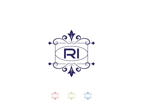 Monogram RI Luxury Logo, Unique RI Logo Letter Design 17682998 Vector ...