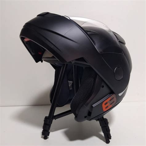 Capacete Articulado Masculino Ebf E8 Solid Preto Fos Robocop Frete grátis