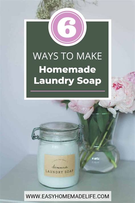 Ways To Make Homemade Laundry Soap