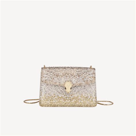 Bulgari Serpenti Forever White Crossbody Mini Bag Luxferity