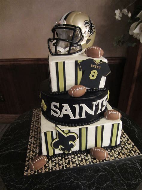 New Orleans Saints Birthday Cake Ideas Mara Coble