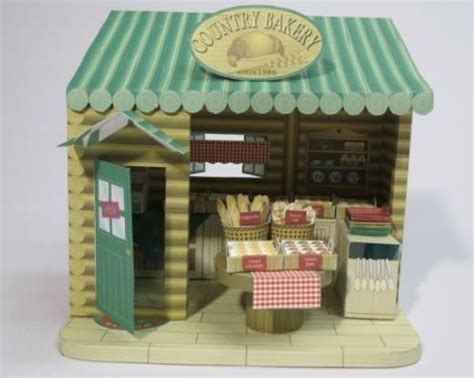 Country Bakery Diorama Paper Model By Paper Museum This Is The