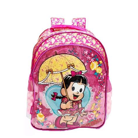 Mochila Infantil Costas Rosinha Turma da Mônica PACIFIC