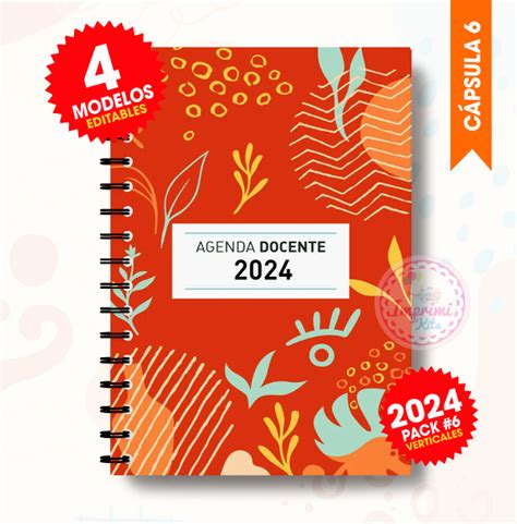 Agenda Docente Editables Para Imprimir Muestras Imprimikits