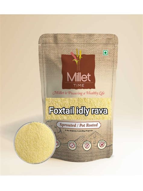 Foxtail Millet Idly Ravva Millet Time