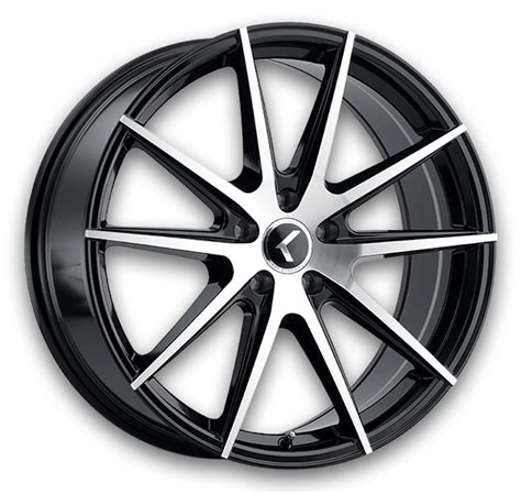 Kraze Wheels KR157BM Hella Black Machined