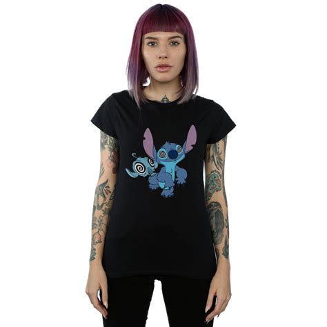 Disney Womens Lilo And Stitch Hypnotized Cotton T Shirt