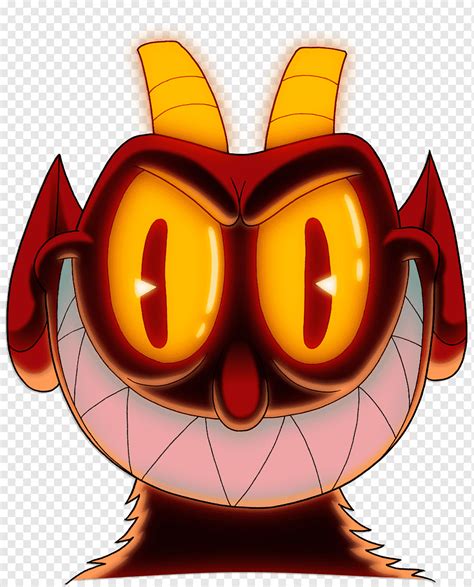 Cuphead Deal With The Devil Demon Hell Devil Orange Video Game Polygon Png Pngwing