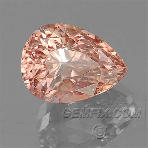 Pinkish Orange Natural Padparadscha Sapphire Pear Portuguese Cut | 1 ...