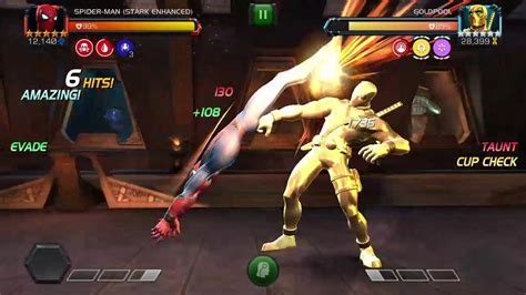 Mcoc 5r4 Spider Man Stark Enhanced Vs Goldpool Youtube