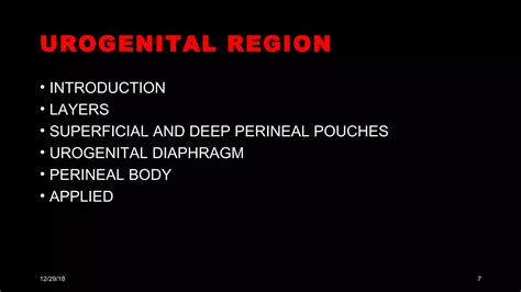 Perineal Pouches Urogenital Diaphragm PPT