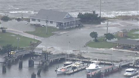 Aerial Video Over Ocracoke North Carolina Shows Hurricane Dorians