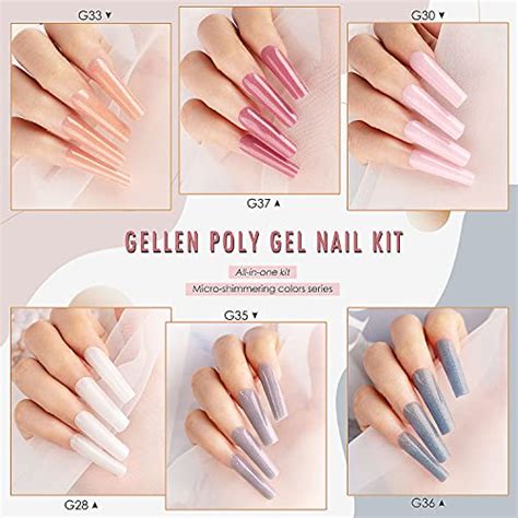 Gellen Kit De Vernis Ongles En Polygel De G Couleurs