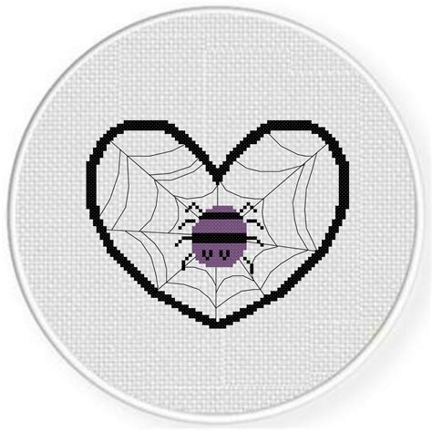 Spider Love Web Cross Stitch Pattern Daily Cross Stitch