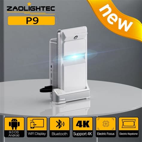 ZAOLIGHTEC P9 4K HD Projector Smart Home 3D Ultra Short Focus Outdoor