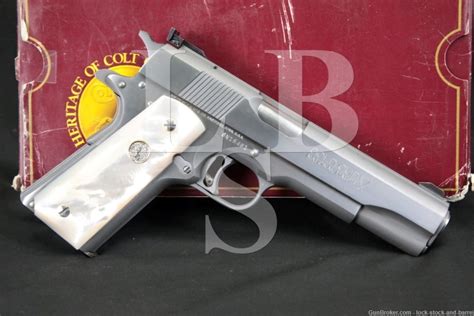 Colt Gold Cup National Match Stainless Acp Semi Auto Pistol