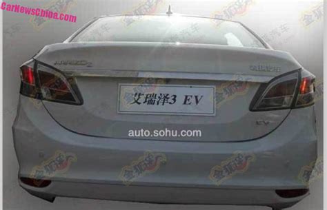 Spy Shots Chery Arrizo 3 EV Testing In China