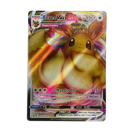 POKEMON BLACK STAR PROMO EEVEE VMAX FULL ART NEAR MINT SWSH087 Values