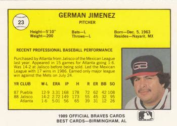 German Jimenez Gallery Trading Card Database