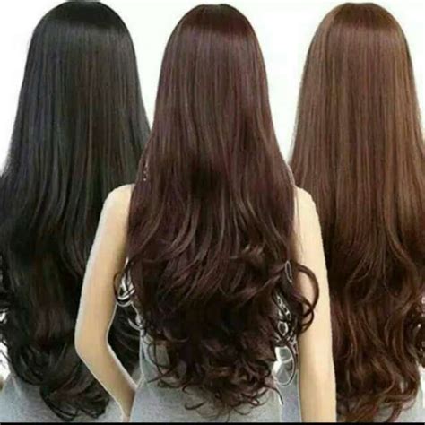 Jual Wig Rambut Palsu Wanita Model Gelombang Panjang Tahan Panas Di