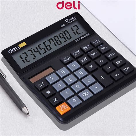 Deli Electronic Calculator Desk Calculator Office School Supplies ...