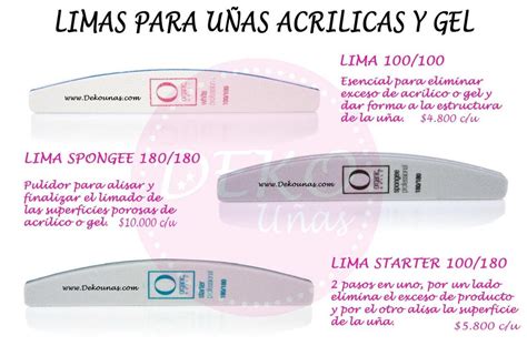 Limas Para Uñas Acrilicas Y Gel Deko UÑas Moda En Tus Uñas