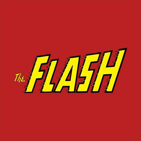 The Flash Text Logo Póló Flash