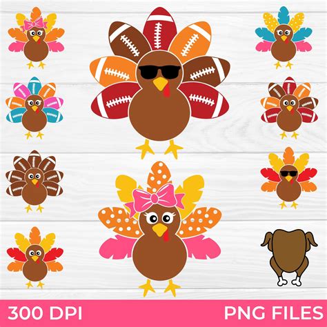 Thanksgiving Turkey Png Bundle Fall Svg Thankful Png Pumpkin Svg