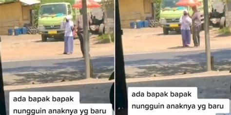 Bikin Haru Video Seorang Ayah Jemput Anak Pulang Sekolah Pakai Payung