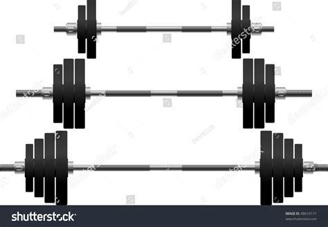 Set Weights Vector Illustration Stock Vector 48619171 Shutterstock