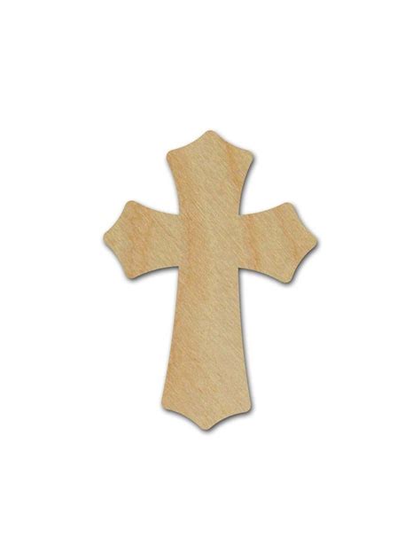 Unfinished Wood Cross Mdf Craft Crosses Variety Of Sizes C043 Wood