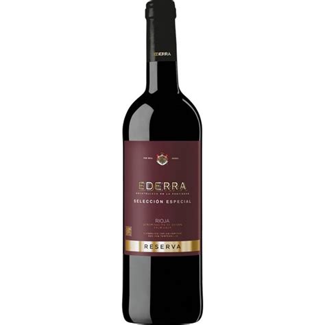 Buy Special Selection Reserva Red Wine Doca Rioja Bottle 75 Cl · Ederra