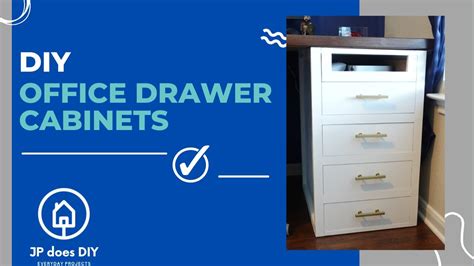 Diy Drawer Cabinets For Office Desk How To Make Youtube