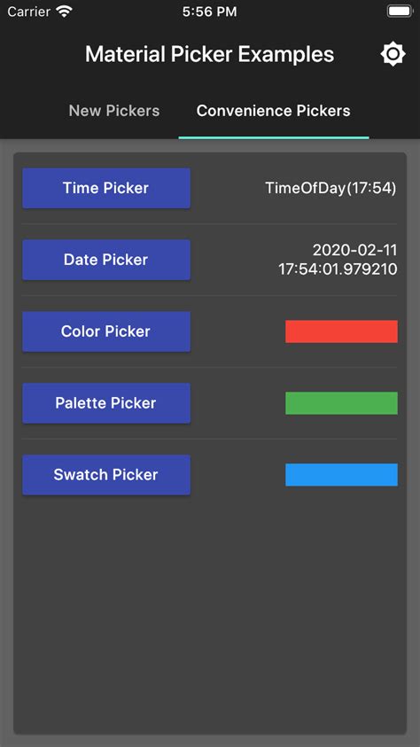 A flutter package for displaying common picker dialogs