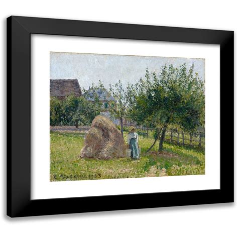 Camille Pissarro X Black Modern Framed Museum Art Print Titled