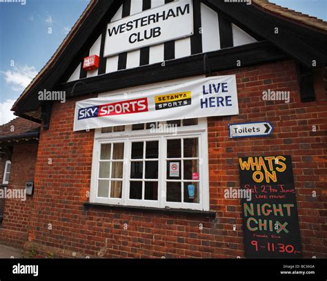 The Westerham social club Kent England UK Stock Photo - Alamy