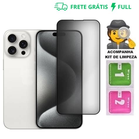 Película De Vidro 3d Privativa Anti Spy Para Iphone Privacidade Para Xs