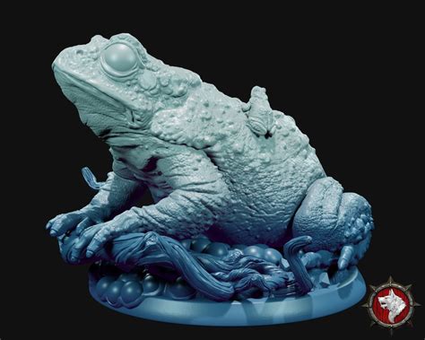 Giant Toad Miniature for Dungeons & Dragons Pathfinder - Etsy