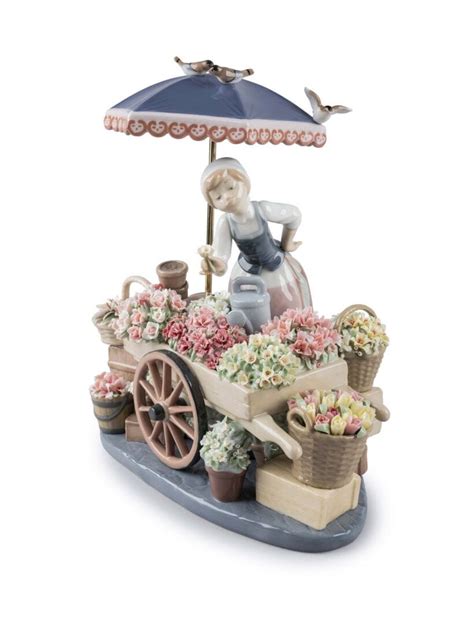 Flowers Of The Season Woman Sculpture Lladro Usa