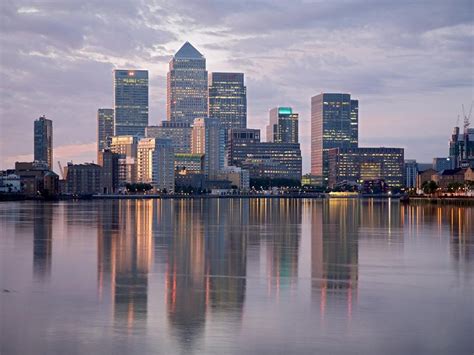 canary wharf  limehouse reach sunrise  europe city wallpapers