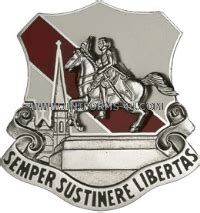 U S Army Th Support Group Unit Crest Dui