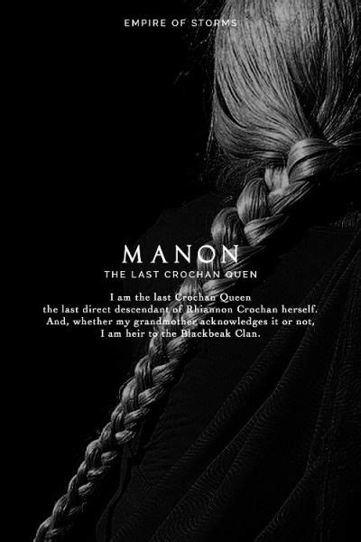 Manon Blackbeak The Heir The Leader The Queen Throne Of Glass Quotes Throne Of Glass Fanart