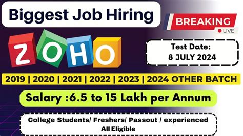 Zoho Off Campus Drive 2024 Zoho Software Developer Hiring 2024 Tech Program Mind