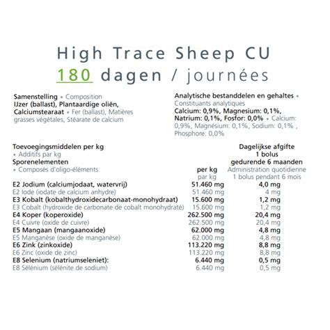 Bolus Opti Trace Sheep Cu 6 Maand